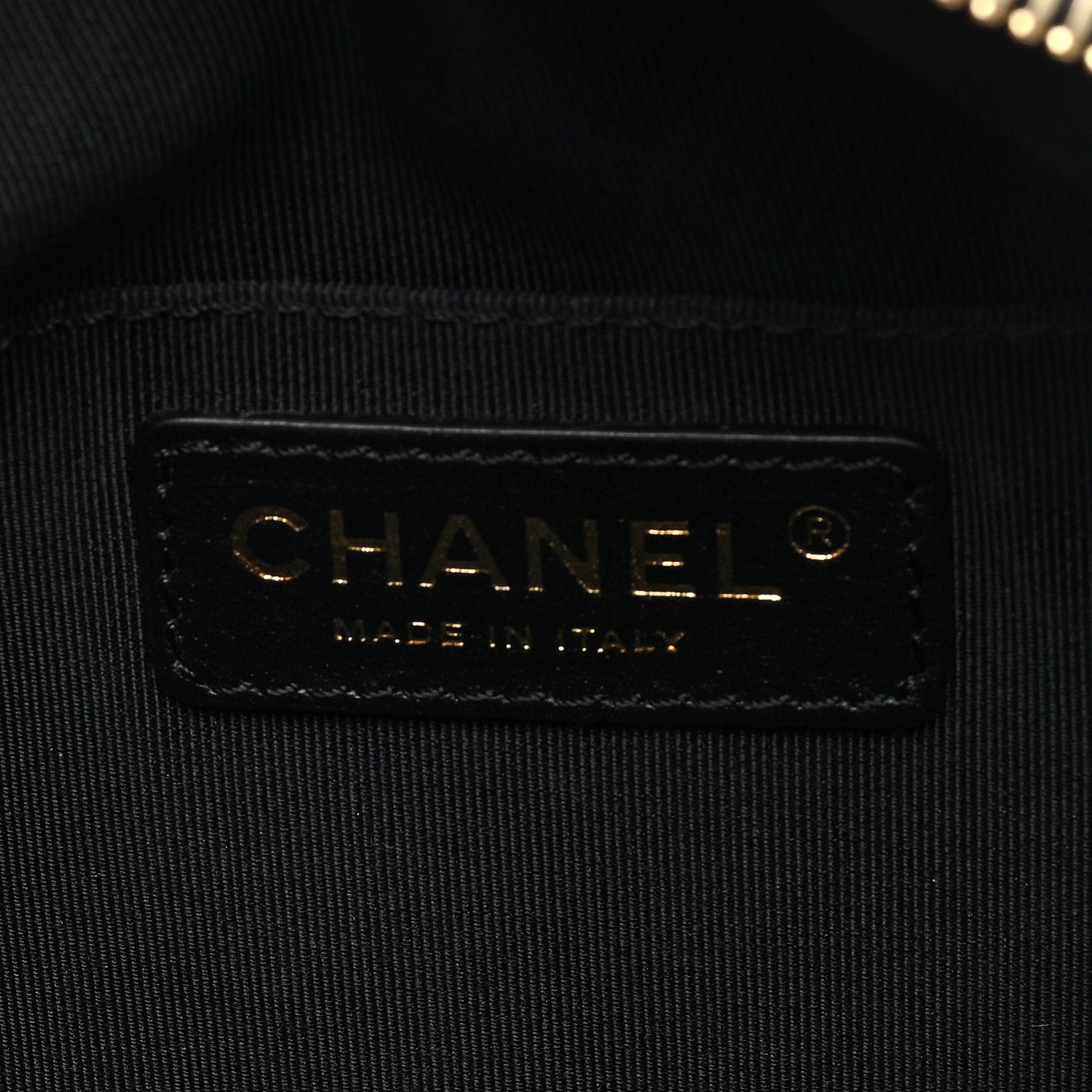 Chanel Crumpled Glazed Lambskin Quilted Waist Bag Fanny Pack Black 5 of 9