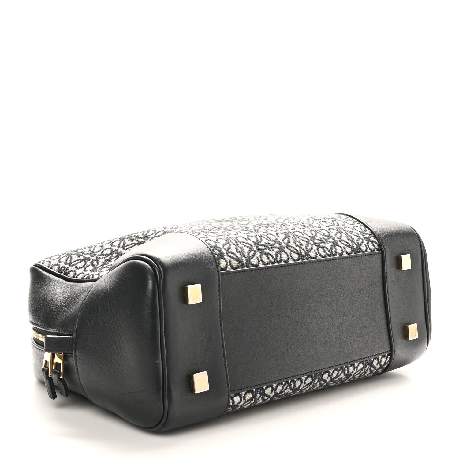 Loewe Jacquard Anagram Calfskin Amazona 28 Black Navy 4 of 10
