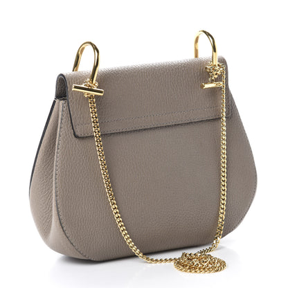 Chloe Grained Lambskin Drew Shoulder Bag Motty Grey 3 of 10