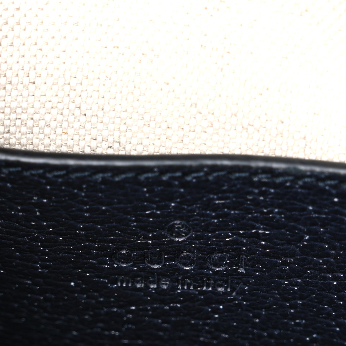 GG Supreme Monogram Textured Dollar Calfskin Mini Retro Interlocking G Tote Bag Beige Blue