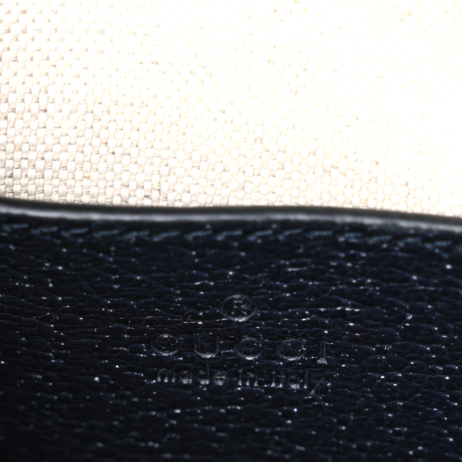 Gucci GG Supreme Monogram Textured Dollar Calfskin Mini Retro Interlocking G Tote Bag Beige Blue 6 of 10