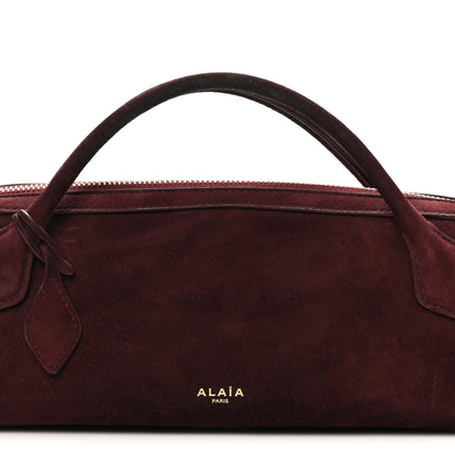 Alaia Suede Goatskin Teckel Clutch Rouge Grenat 7 of 9