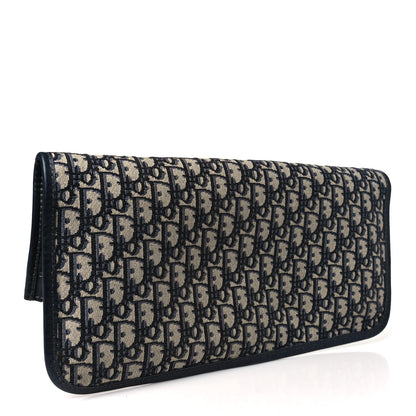 Christian Dior Oblique Fold Over Clutch Blue 3 of 11