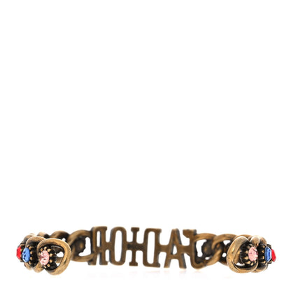 Christian Dior Metal Crystal J'Adior Bracelet Cuff Gold Multicolor 3 of 5