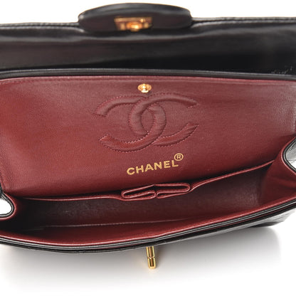 Chanel Lambskin Quilted Small Double Flap Black 6 of 8