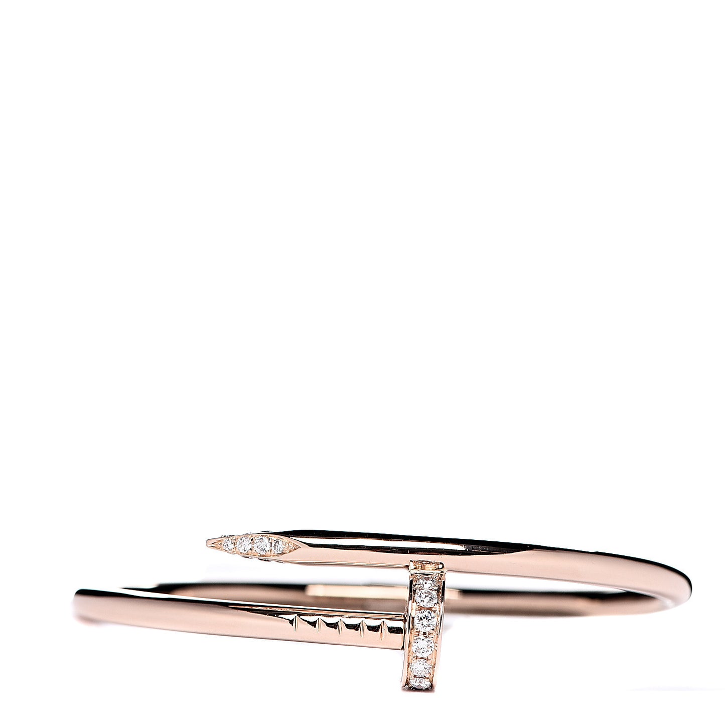 18K Pink Gold Diamond Juste Un Clou Bracelet 16