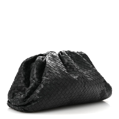 Bottega Veneta Nappa Maxi Intreccio The Pouch Oversized Clutch Black 3 of 12