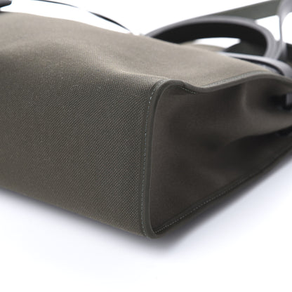 Hermes Vache Hunter Toile Herbag Zip 31 PM Kaki 7 of 8