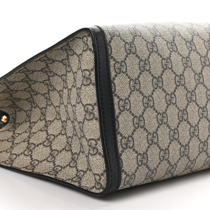 Gucci GG Supreme Monogram Medium Padlock Tote Black 8 of 9