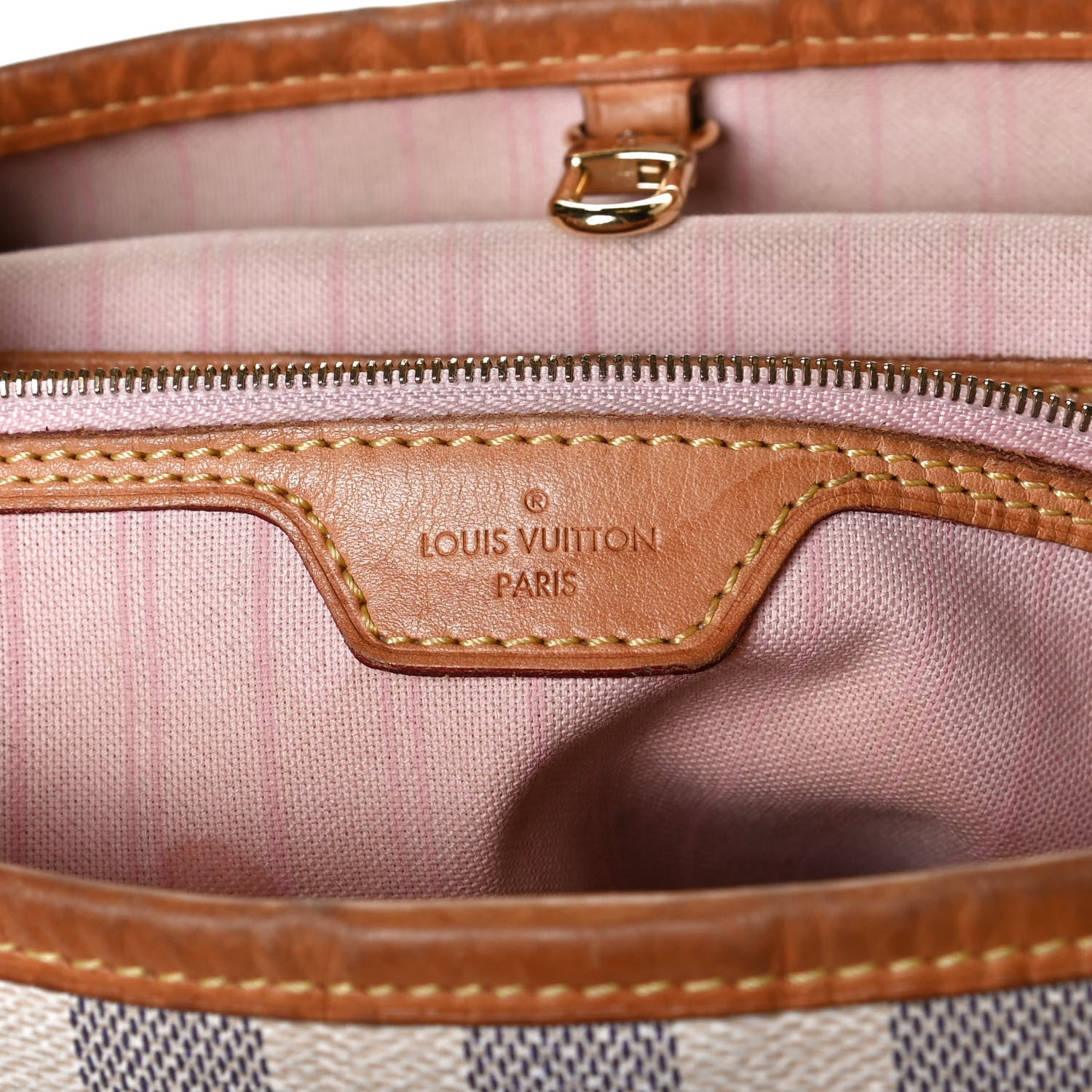 Louis Vuitton Damier Azur Delightful PM Rose Ballerine 6 of 17