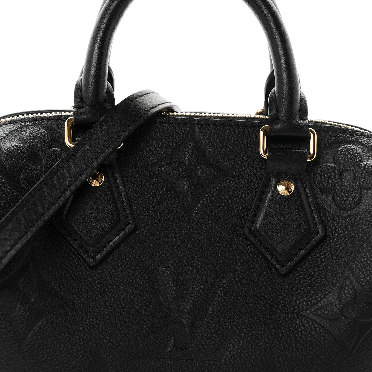 Louis Vuitton Empreinte Monogram Giant Speedy Bandouliere 20 Black 7 of 9