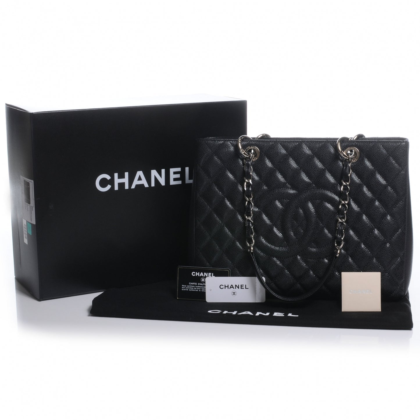 Caviar Grand Shopping Tote GST Black
