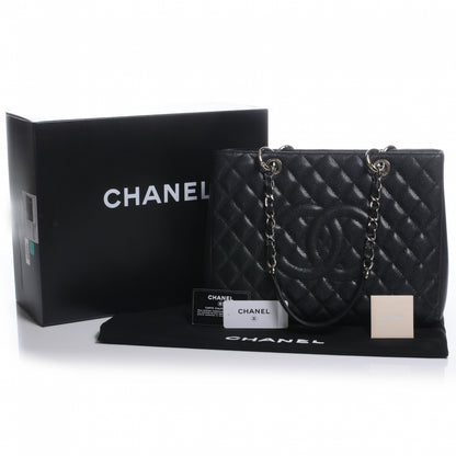Chanel Caviar Grand Shopping Tote GST Black 4 of 8