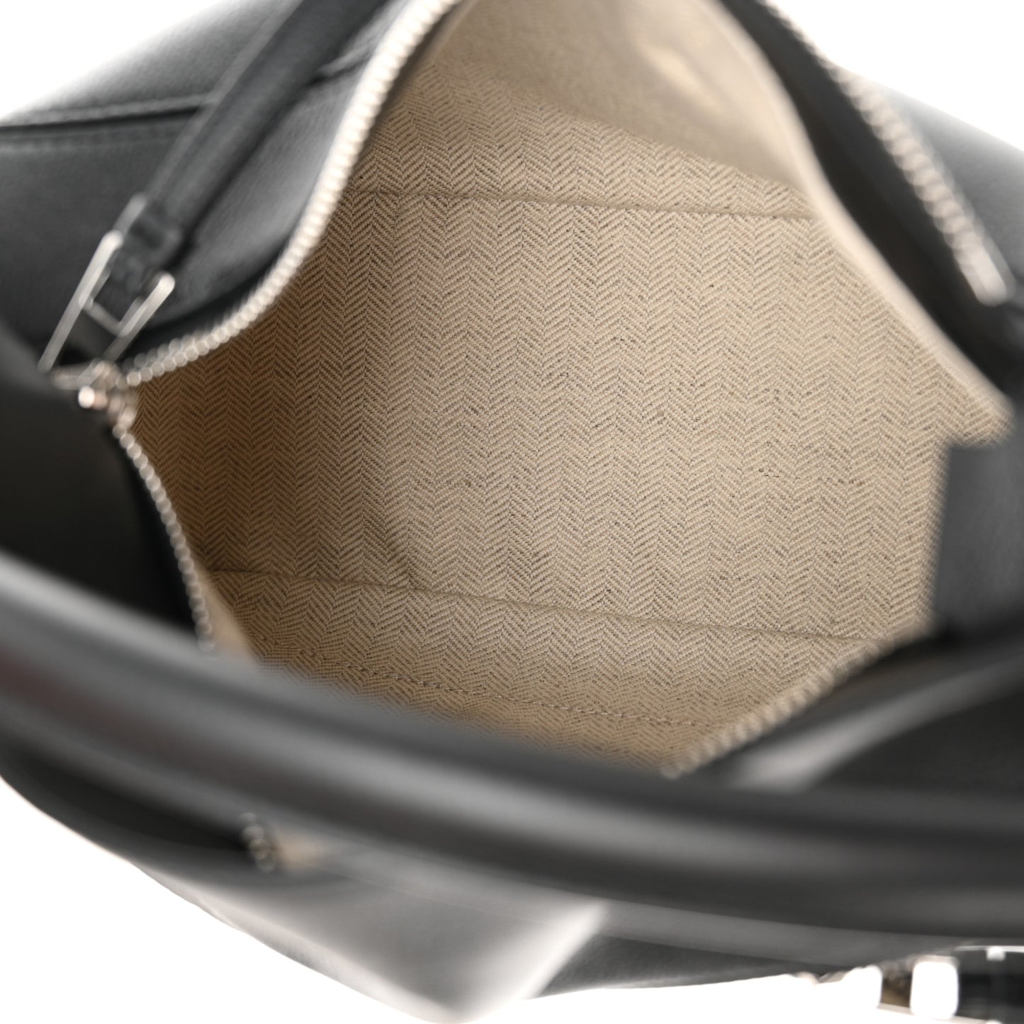 Calfskin Small Puzzle Bag Black