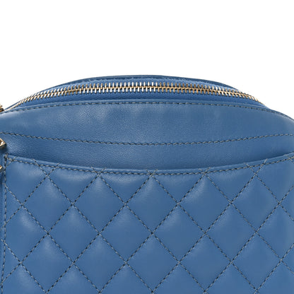 Chanel Lambskin Quilted Bi Waist Bag Pack Blue 8 of 10