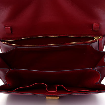 Celine Box Calfskin Medium Classic Box Flap Bag Red 4 of 11
