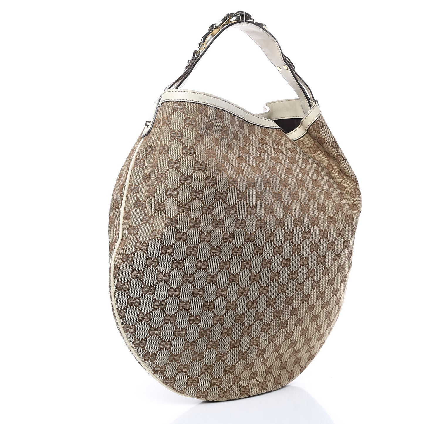 Monogram Large Wave Hobo Off White