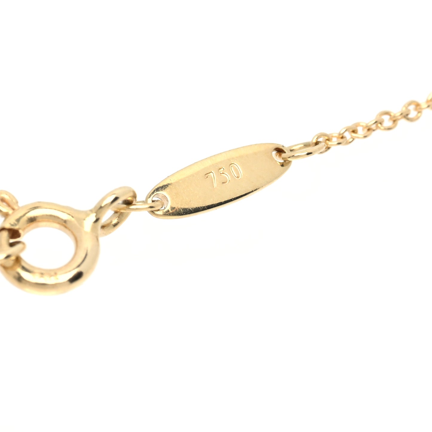 18K Yellow Gold Diamond .05ct Elsa Peretti Diamonds by the Yard Pendant Necklace