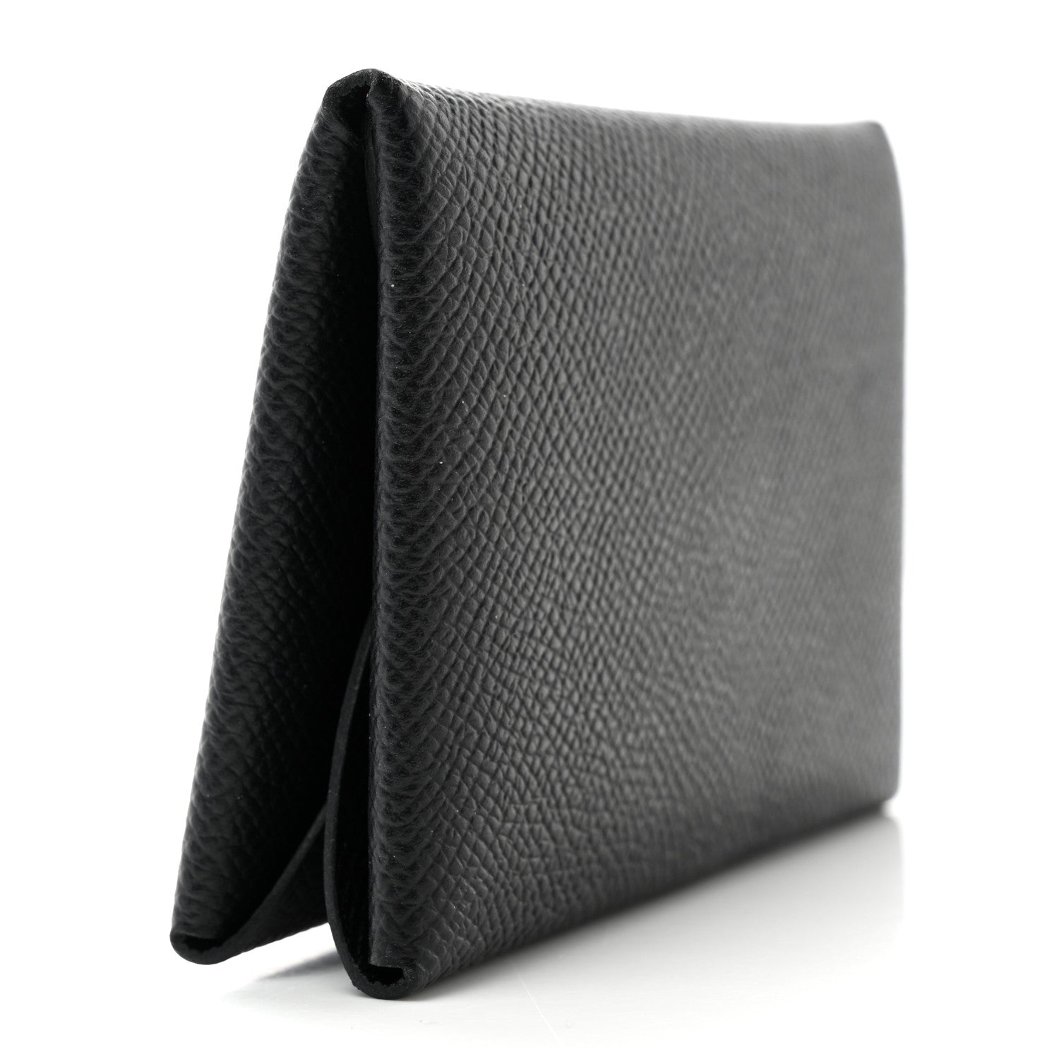 Hermes Epsom Calvi Duo Card Case Black 3 of 9