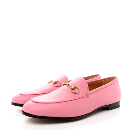 Gucci Betis Glamour Calfskin Womens Jordaan Loafers 40 Butterfly Pink 3 of 13