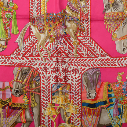 Hermes Silk La Danse du Cheval Marwari Scarf 90 1 of 6