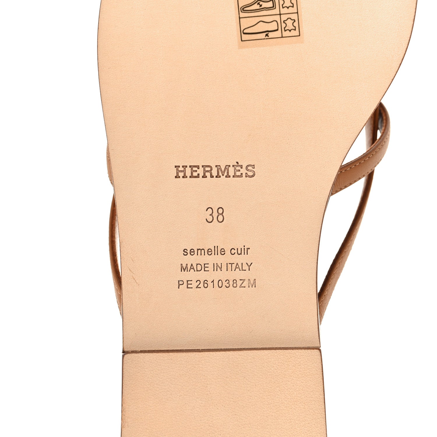 Hermes Calfskin Miss Sandals 38 Naturel 7 of 9