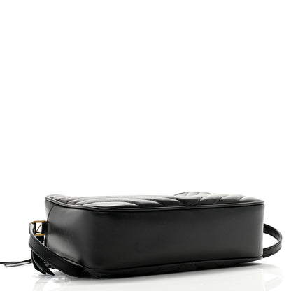 Saint Laurent Calfskin Matelasse Monogram Lou Camera Bag Black 4 of 13