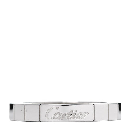 Cartier 18K White Gold Lanieres Ring 48 4.5 1 of 5