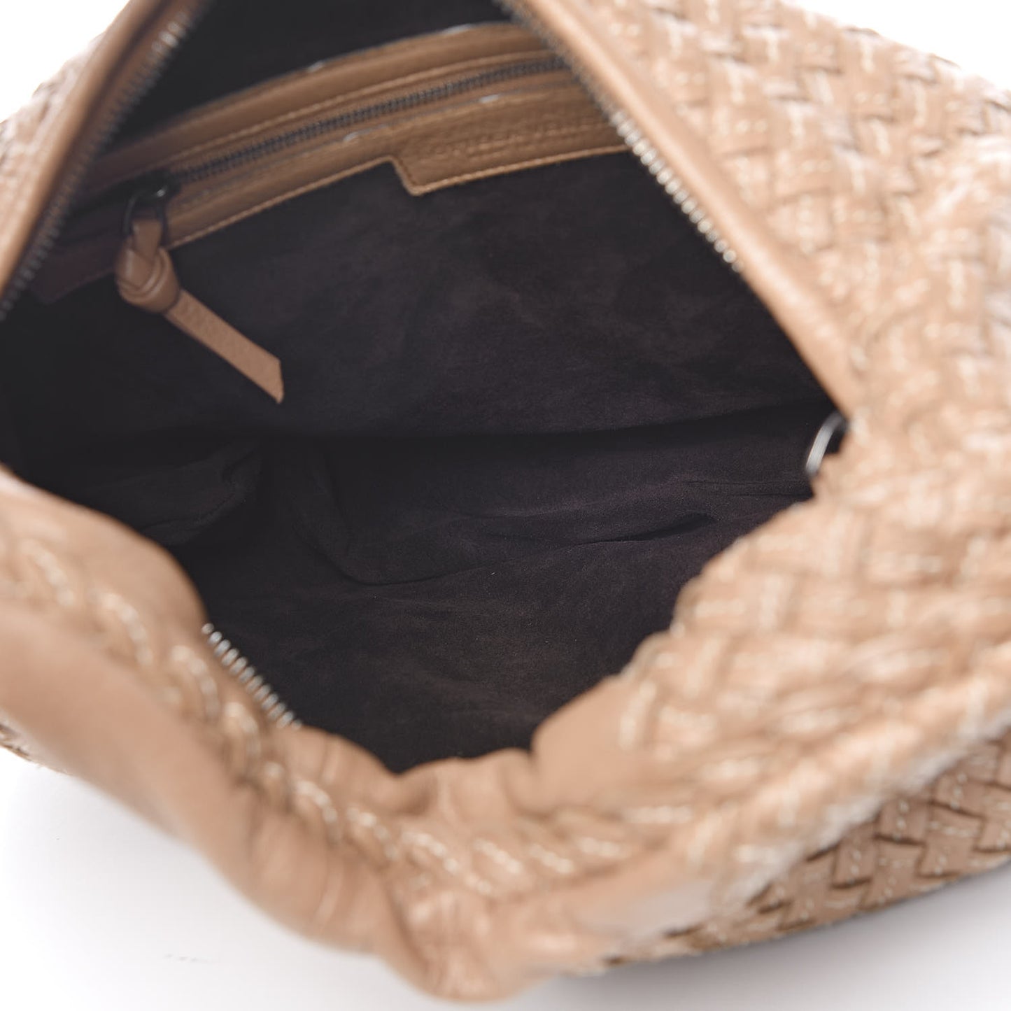 Nappa Stitched Intrecciato Medium Veneta Hobo
