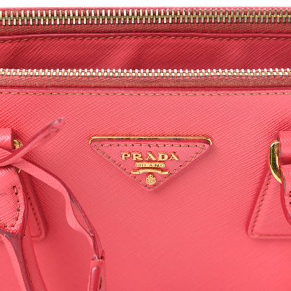 Prada Saffiano Mini Galleria Double Zip Tote Fragola 22 of 23
