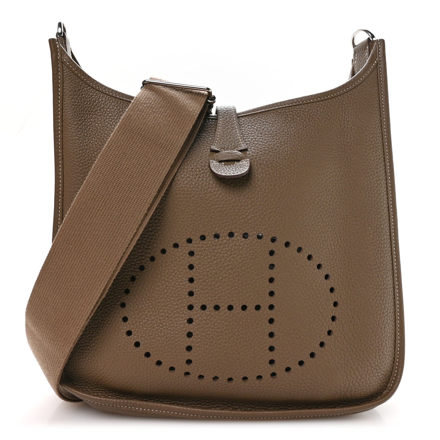 Hermes Taurillon Clemence Evelyne III PM Etoupe 1 of 10