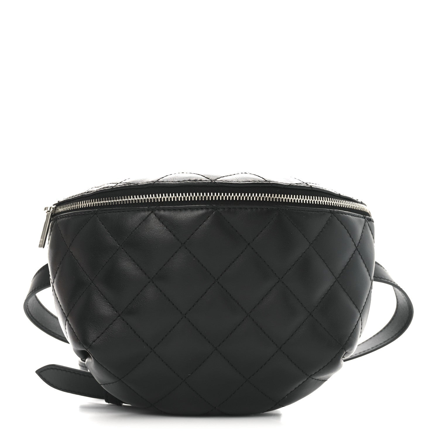 Chanel Calfskin Quilted Waist Belt Bag Black 1 of 9