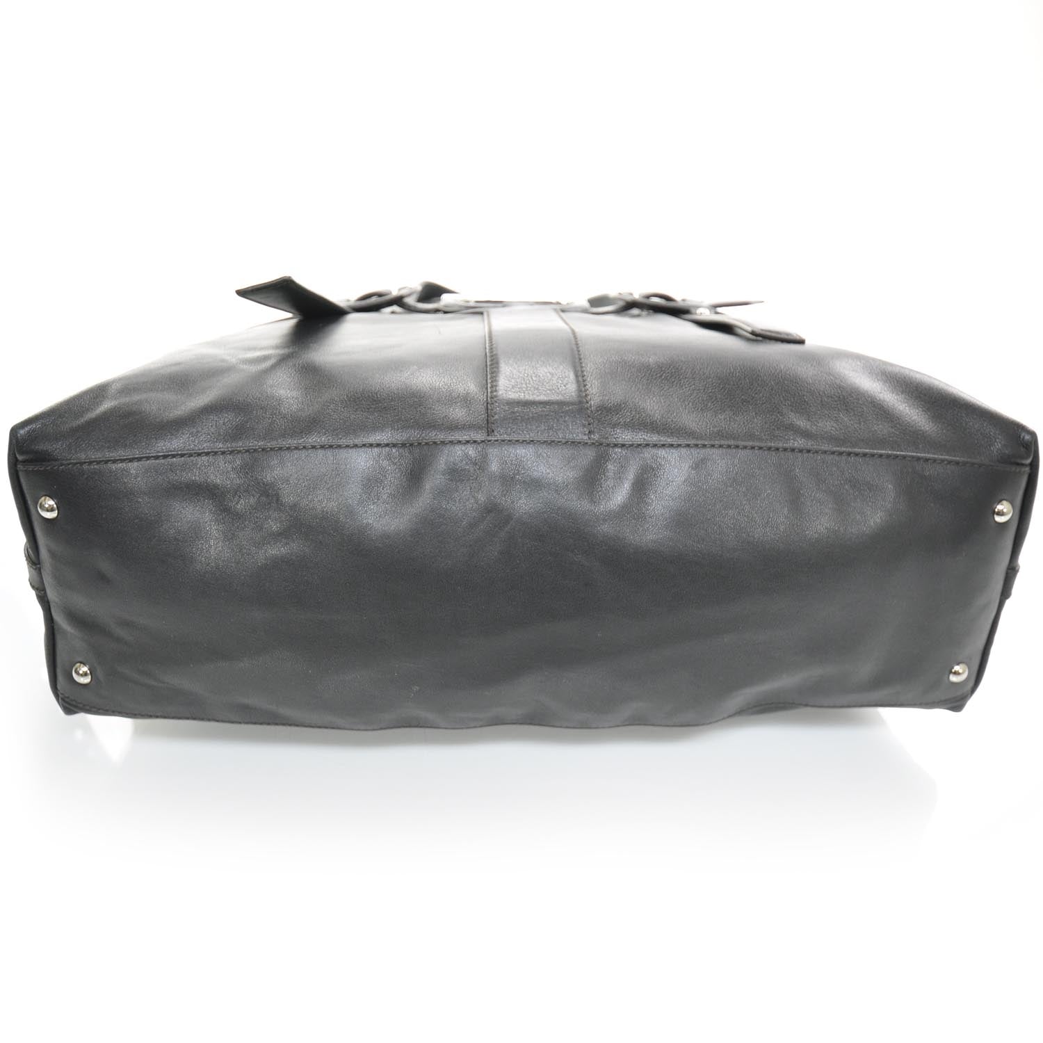 FASHIONPHILE SALVATOREFERRAGAMOLeatherGancioToteBlack 4 of 8
