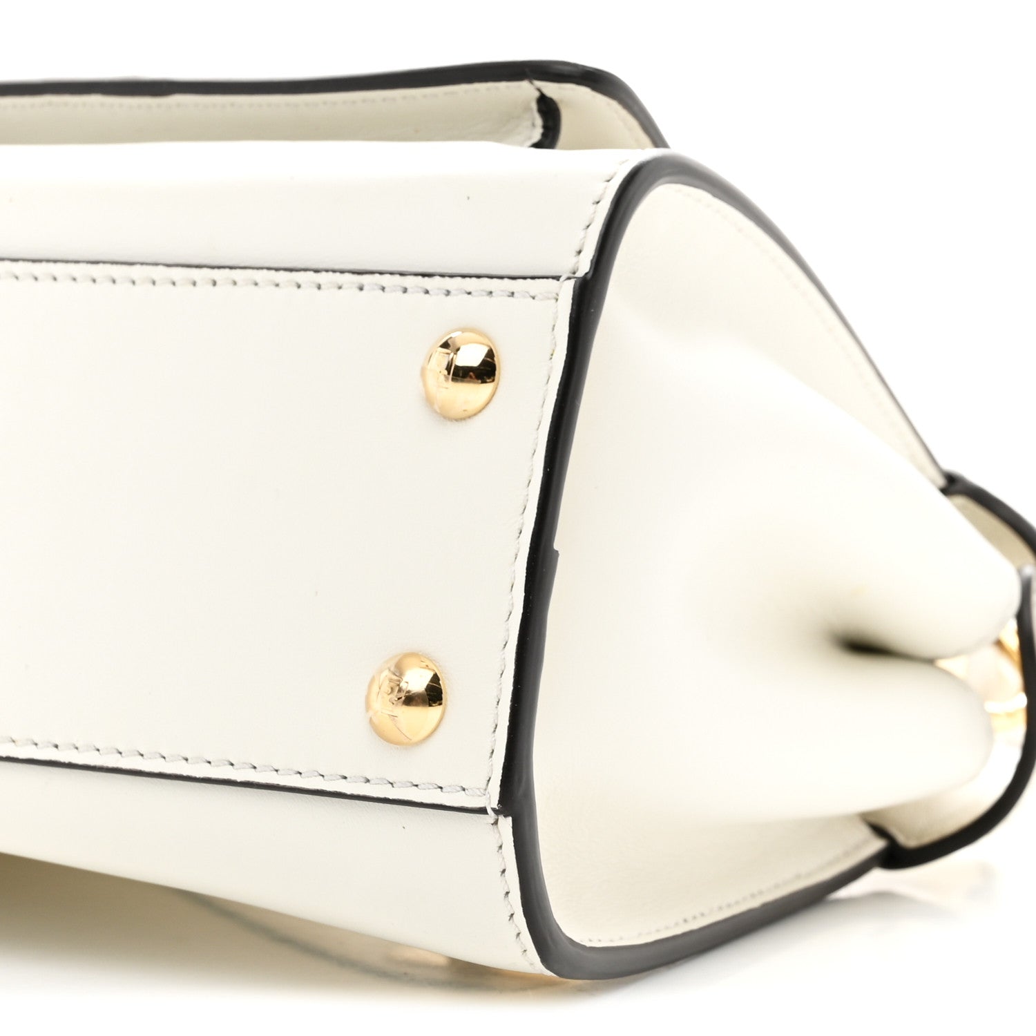 Fendi Nappa Pocket Mini Peekaboo Iconic Satchel White 1864397