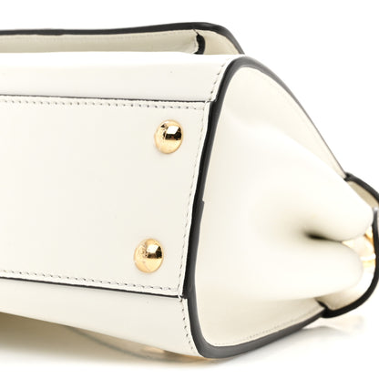Fendi Nappa Pocket Mini Peekaboo Iconic Satchel White 10 of 10