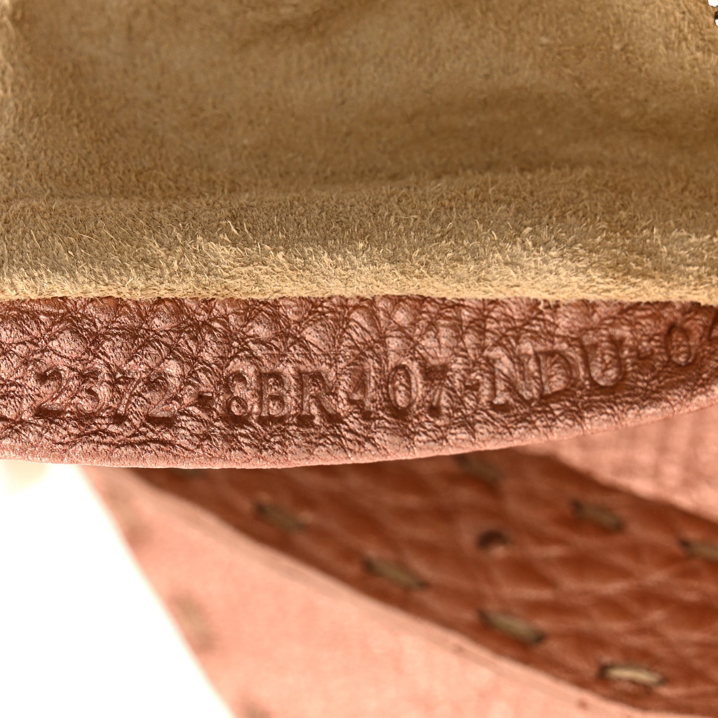 Metallic Calfskin Romano Selleria Flap Bag Bronzo