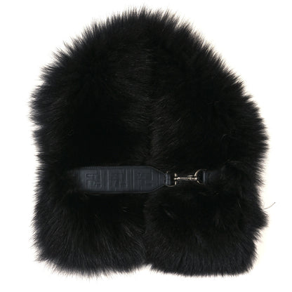 Fendi Fox Fur Belt Scarf Black 1 of 3