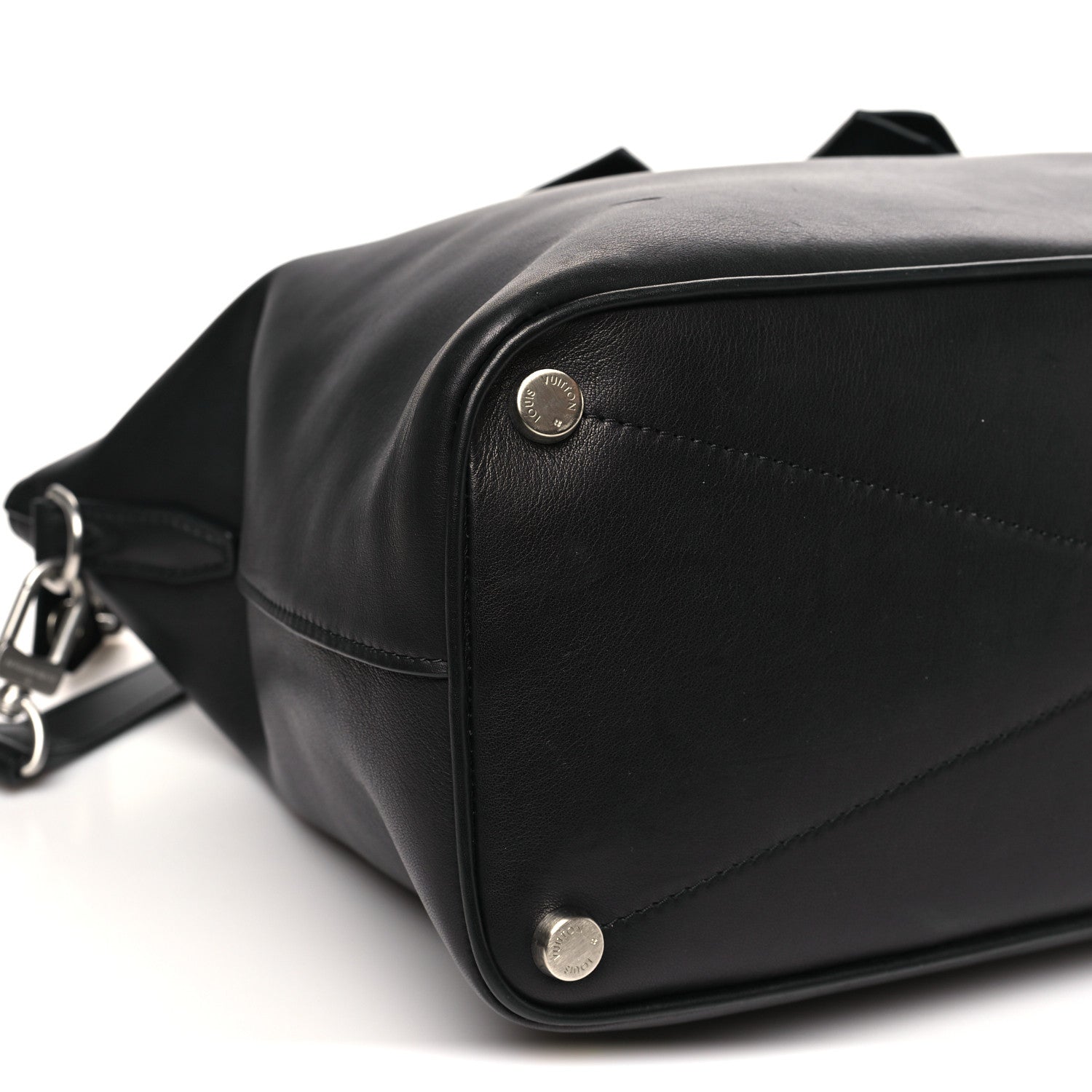 Louis Vuitton Smooth Millesime Calfskin Lockit MM Black 8 of 9
