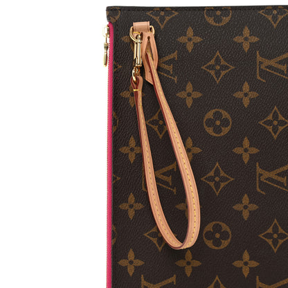 Louis Vuitton Monogram Neverfull MM GM Pochette Pivoine 8 of 9