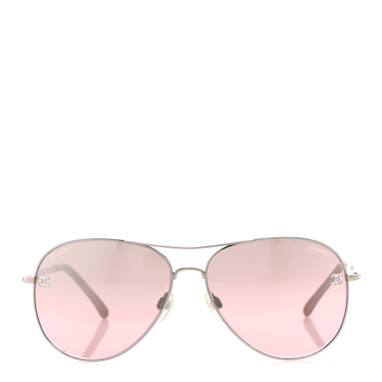Chanel CC Aviator Sunglasses 4189-T-Q Pink 2 of 10