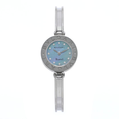 Bulgari Stainless Steel Diamond Blue Mother of Pearl 22mm B.zero1 Quartz Watch 1 of 4