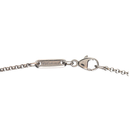 Chopard 18K White Gold Happy Diamond Halo Pendant Necklace 4 of 5