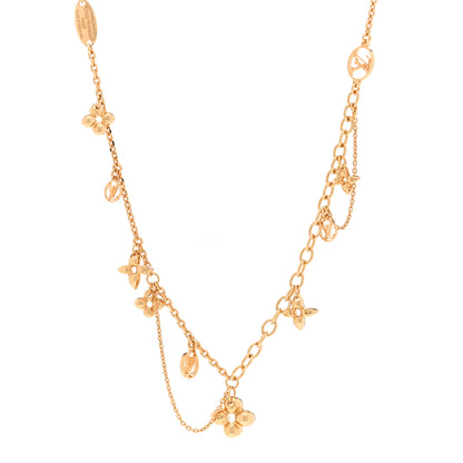 Louis Vuitton Metal Blooming Supple Necklace Gold 1 of 7