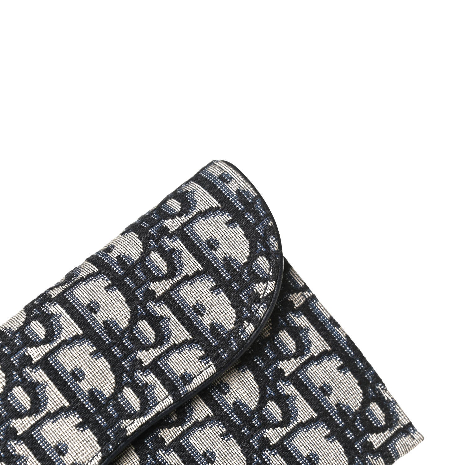 Christian Dior Oblique Saddle Chain Long Wallet Blue 13 of 14