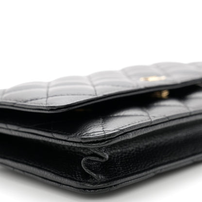 Chanel Caviar Quilted Wallet on Chain WOC Black 10 of 12