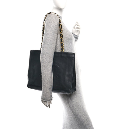Chanel Lambskin CC Tote Black 2 of 12