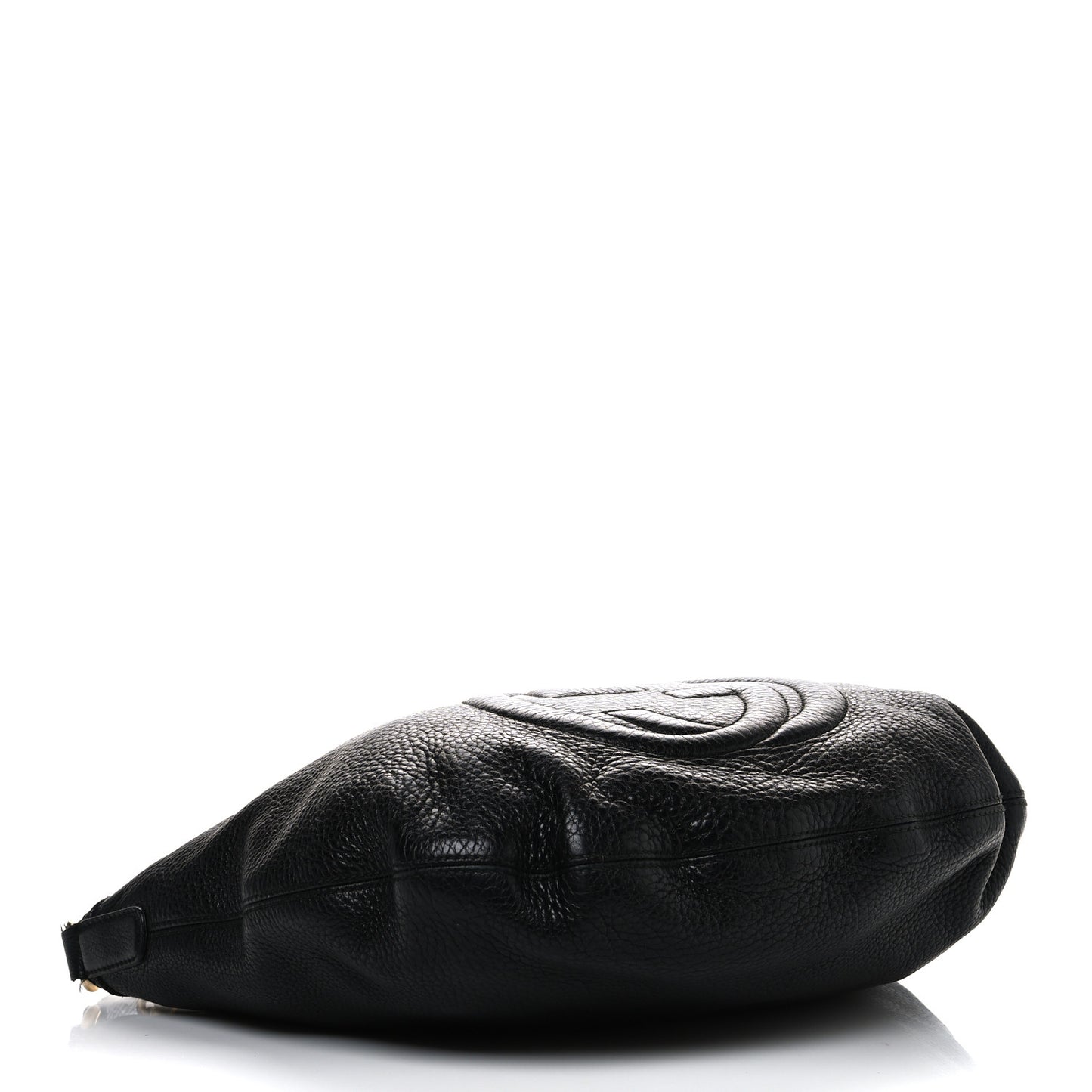 Pebbled Calfskin Medium Soho Hobo Black