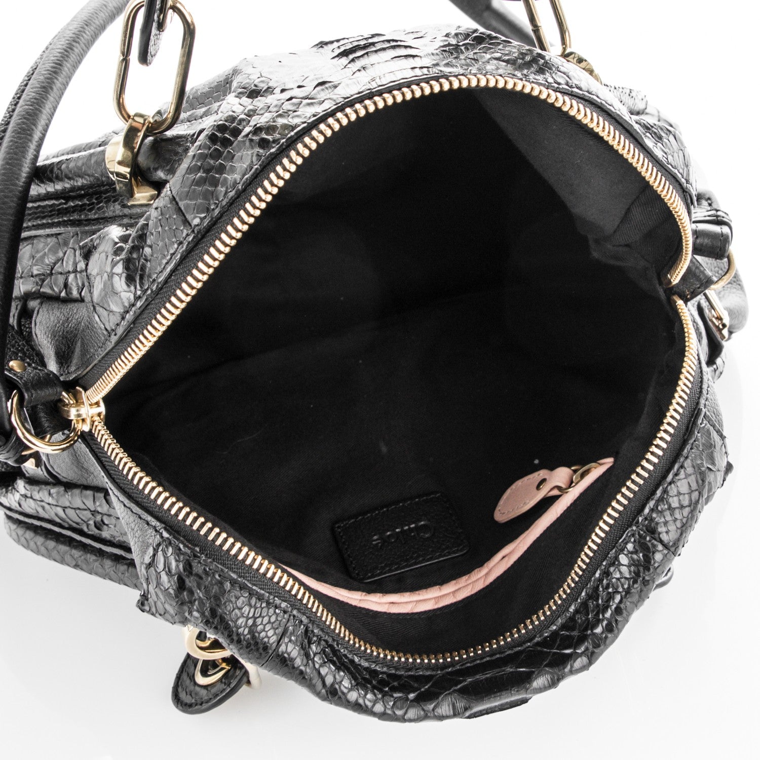 Chloe Python Medium Paraty Black 5 of 6