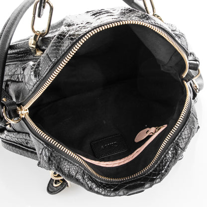 Chloe Python Medium Paraty Black 5 of 6