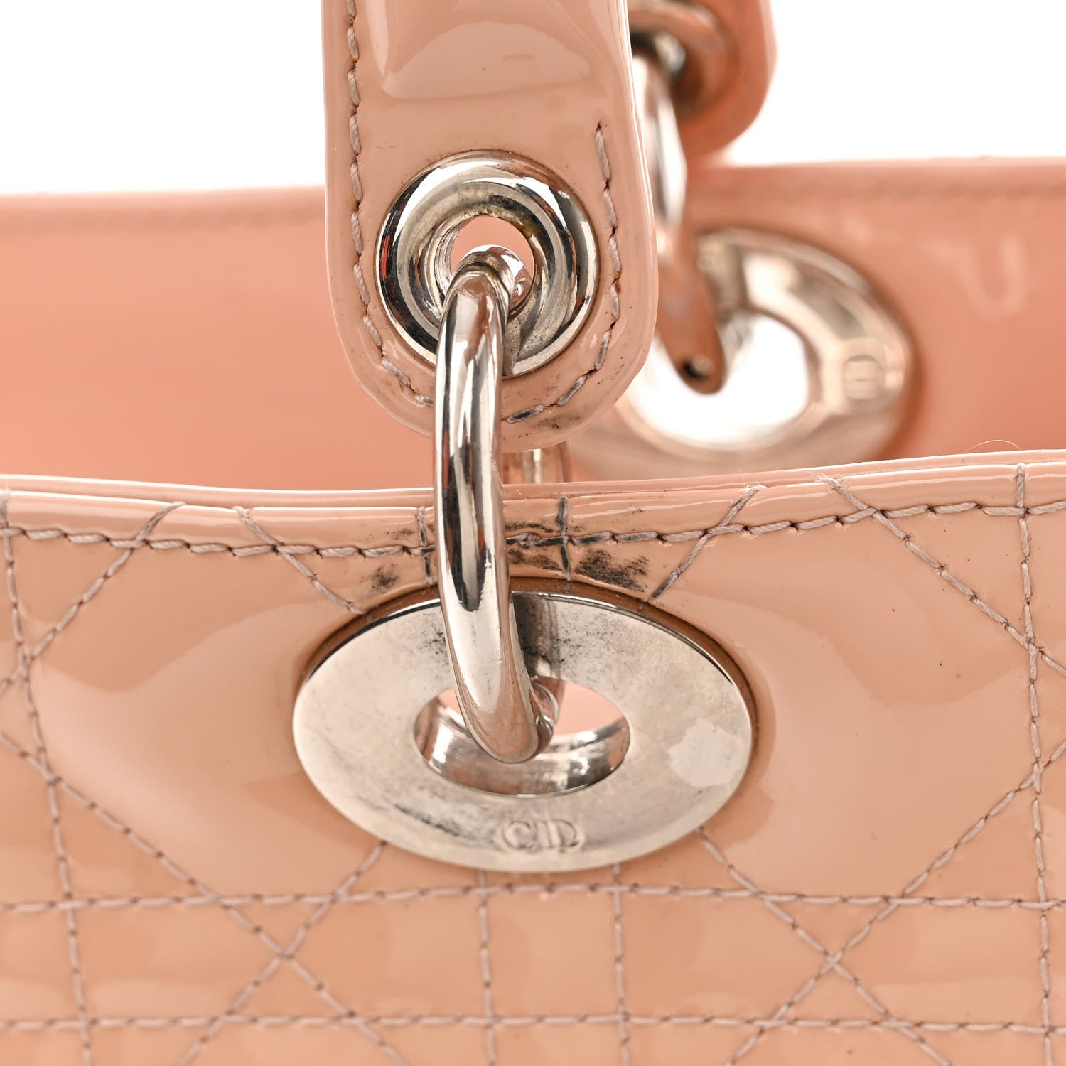 Christian Dior Patent Cannage Large Lady Dior Light Pink 13 of 16